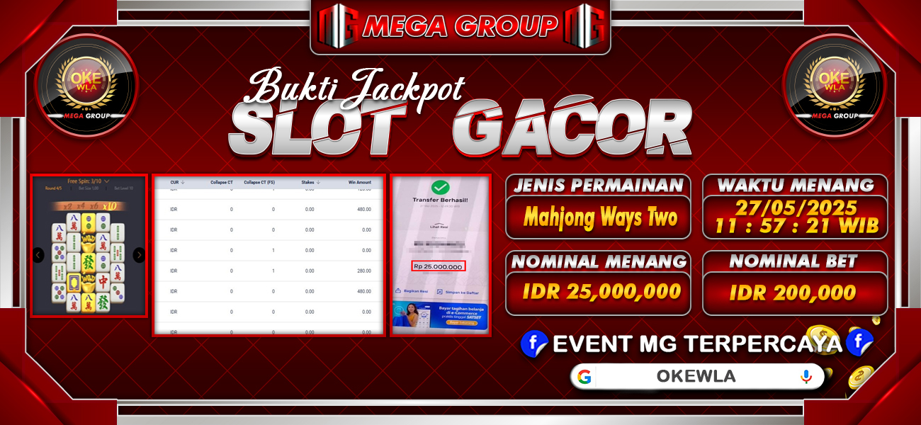 Bukti JP situs Okewla hari Selasa, 27 Mei 2025