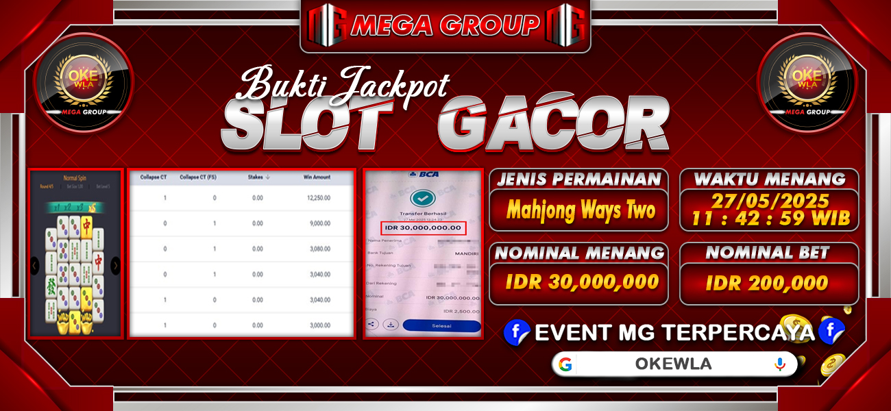 Bukti JP situs Okewla hari Selasa, 27 Mei 2025